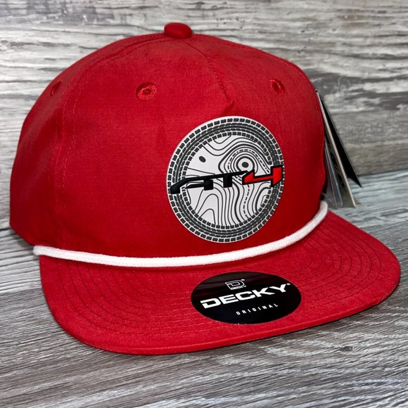GMC AT4 Topo 3D Classic Rope Hat- Red/ White - Picture 2 of 4